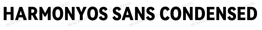 HARMONYOS SANS CONDENSED MEDIUM字体转换